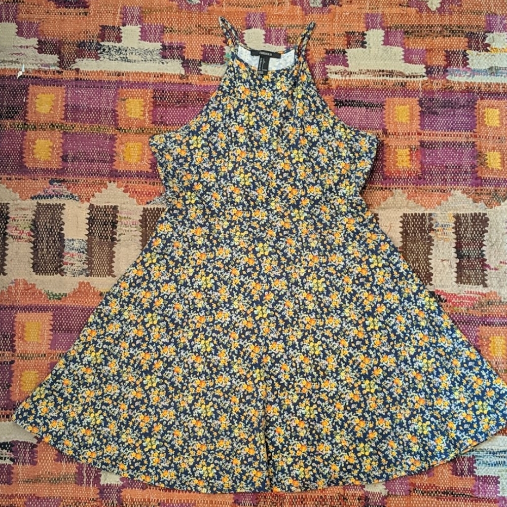 Floral Halter Dress